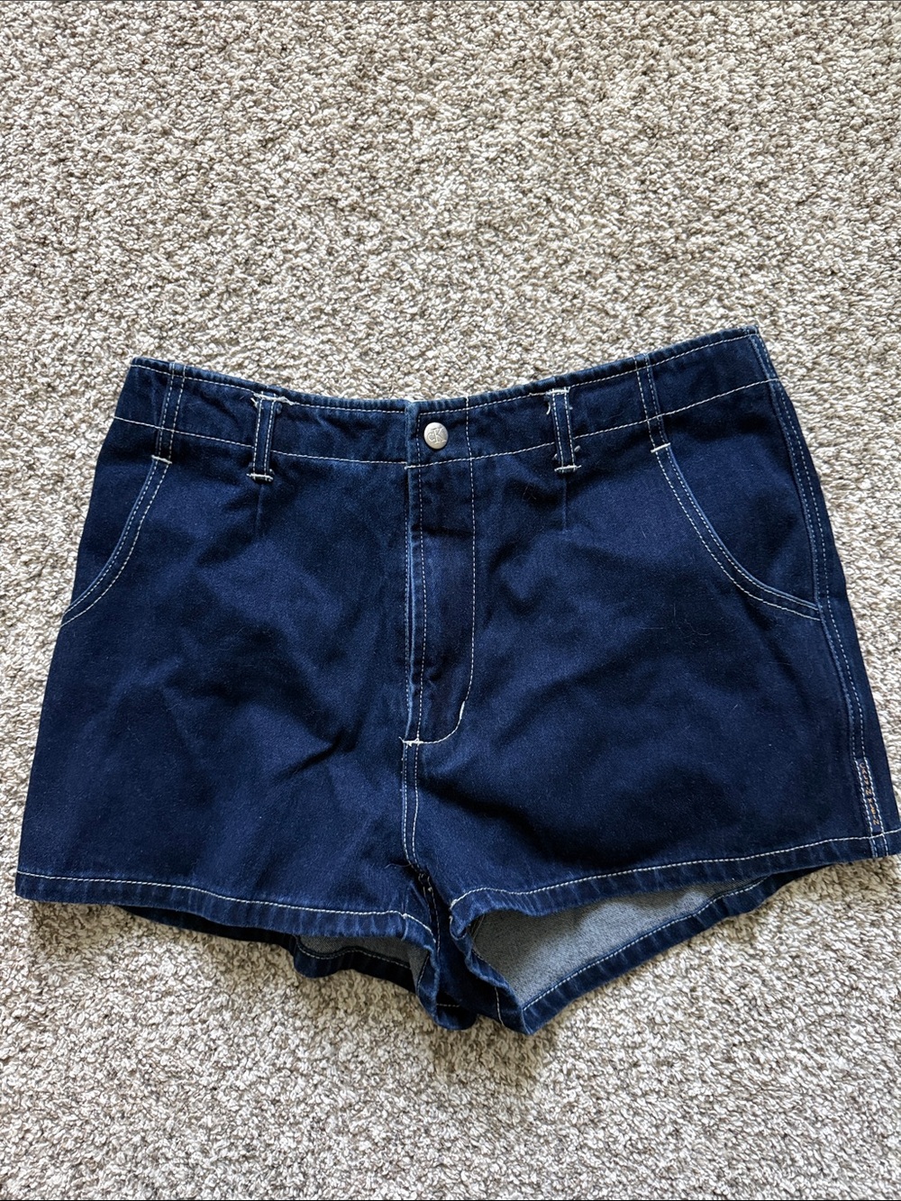 Women’s Dark Blue Denim Shorts